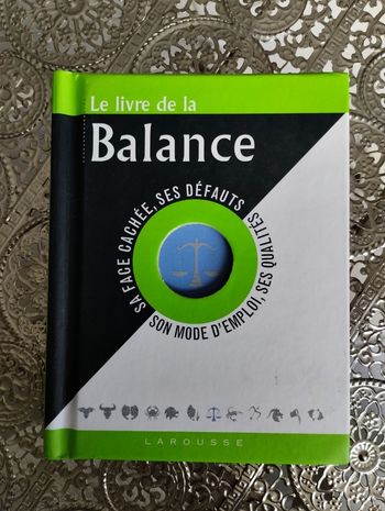 Le livre de la balance 💚