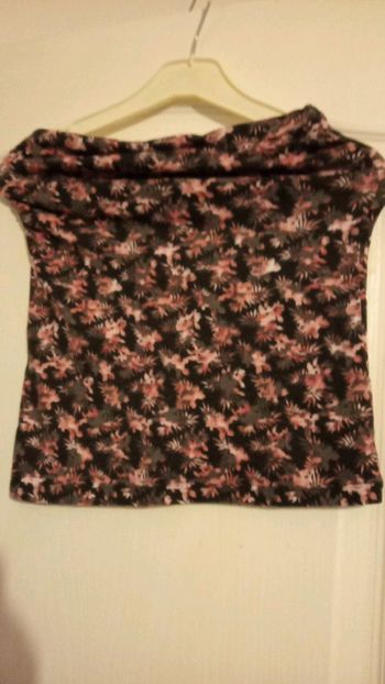 Bustier court fleuri