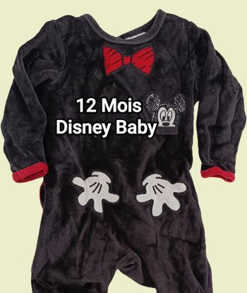 Grenouillère 12 Mois. Mickey. Disney Baby.