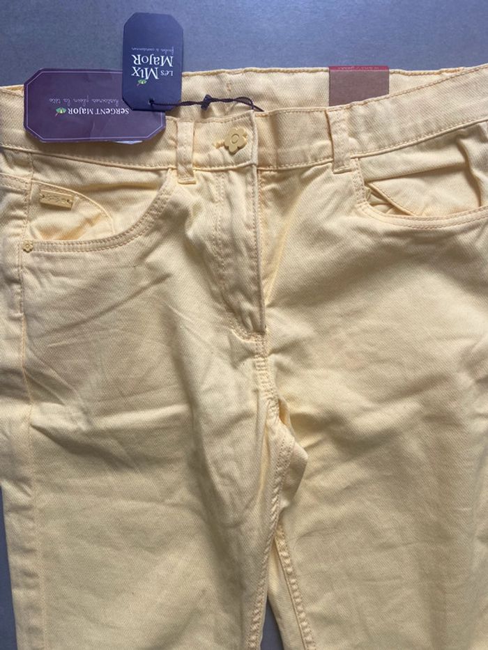 Superbe pantalon Sergent Major taille 10ans neuf jaune - photo numéro 3