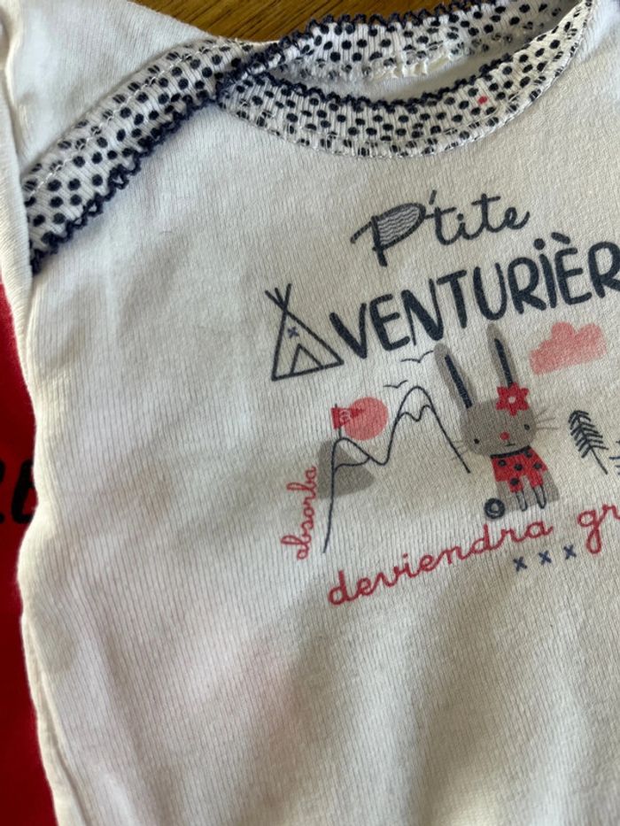 Lot 3 bodies manches longues Absorba - photo numéro 4