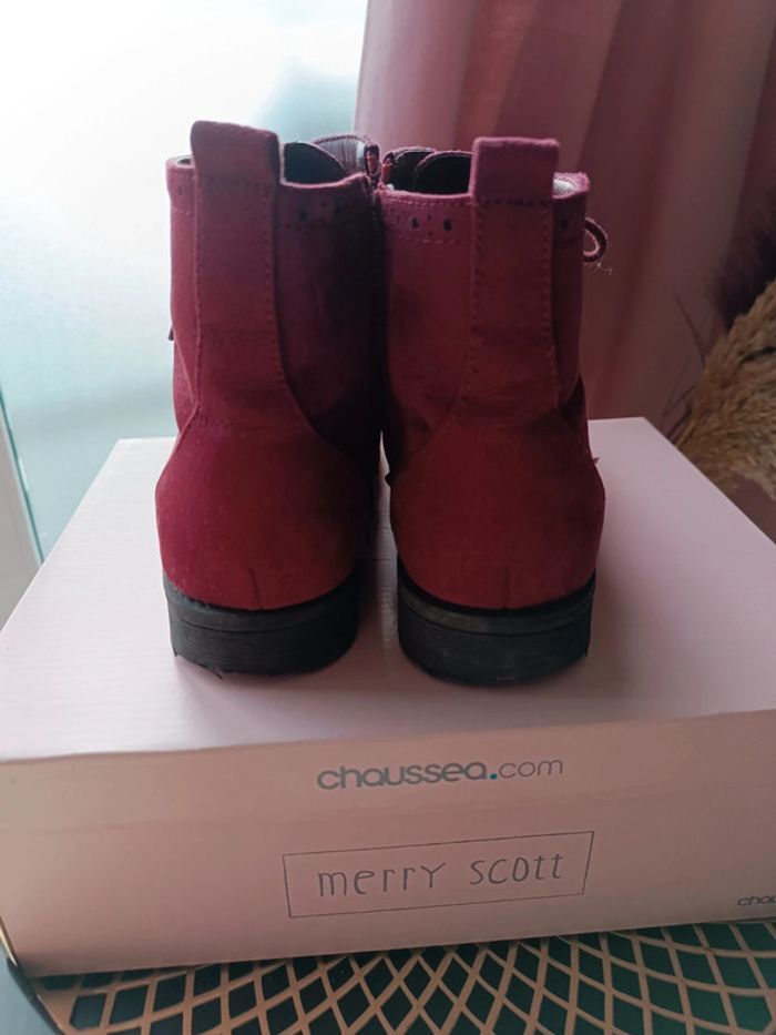 Bottines bordeaux - pointure 40 - neuves - photo numéro 4