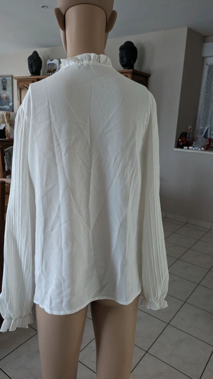 Blouse de poète blanche taille S/38 jamais porté - photo numéro 10