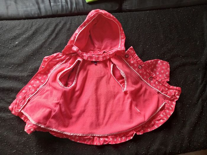 Veste coupe-vent doublée polaire taille 6 mois - photo numéro 2