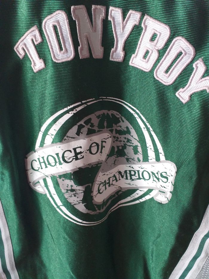 Tee-shirt sport vert tony boy - photo numéro 3