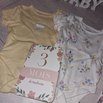 Lot de 2 bodys 0-3 mois Primark