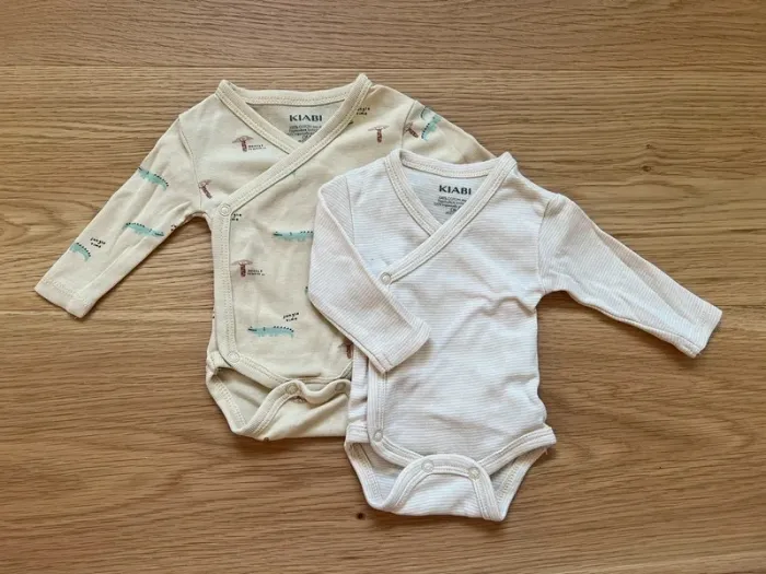 Lot de 2 bodys jaune pale
