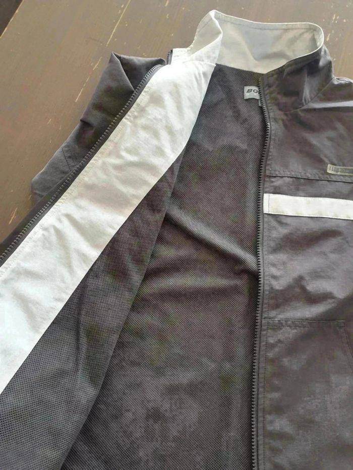 Veste Bowler Sport 10 ans gris et blanc - photo numéro 5