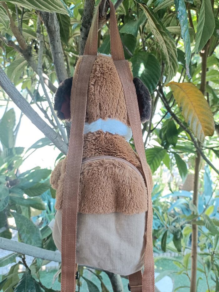 Peluche chien sac à dos pour la rentrée scolaire maternelle de marque Roda - photo numéro 4