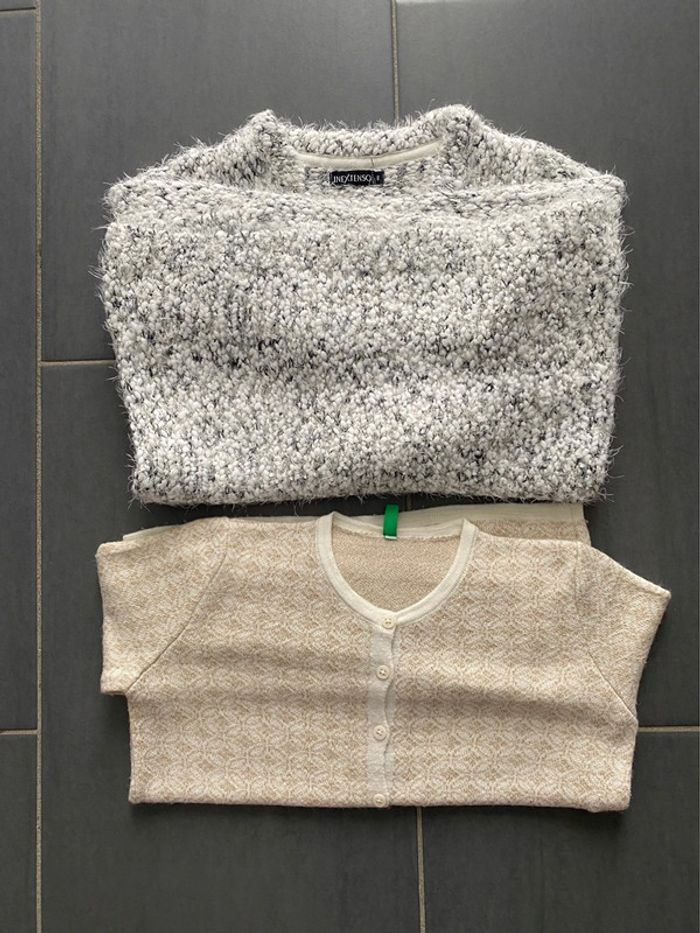 Lot de 2 gilets fille 8 ans