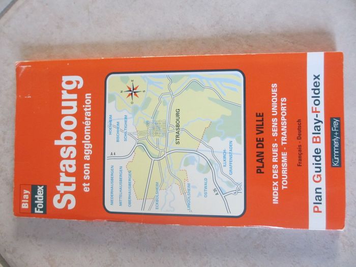 Plan de ville Strasbourg - Blay-Foldex