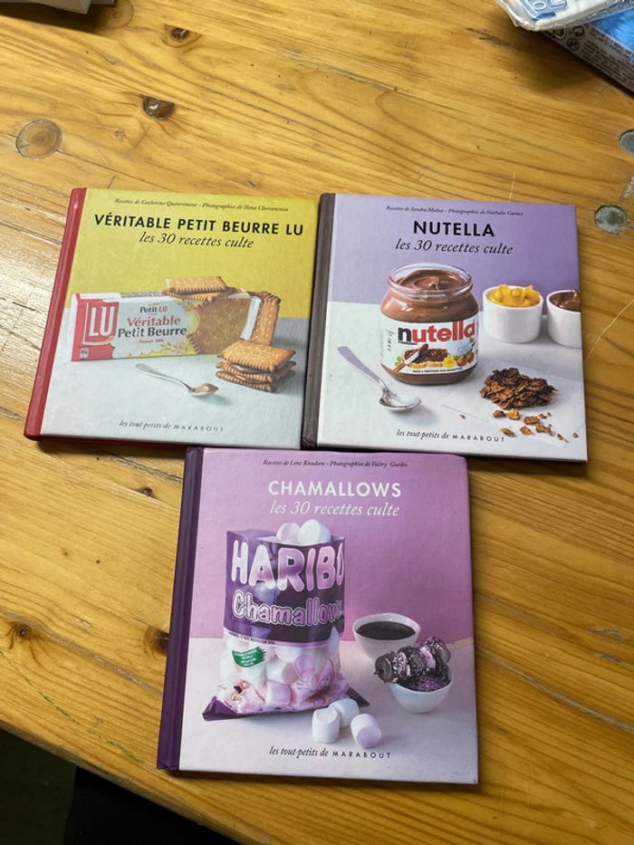 Lot de 3 livres de recettes les tout-petits de marabout