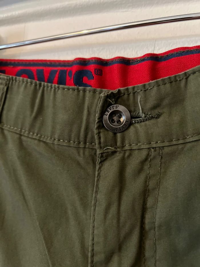 Bermuda cargo kaki toile légère 10 ans - Levi's - photo numéro 3
