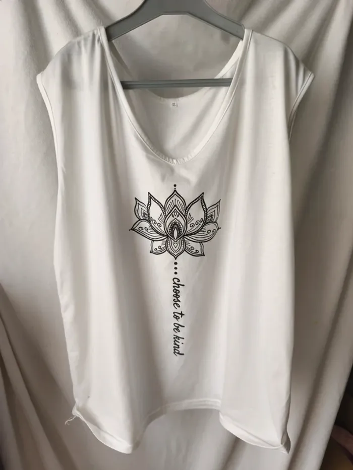 Débardeur blanc taille XL