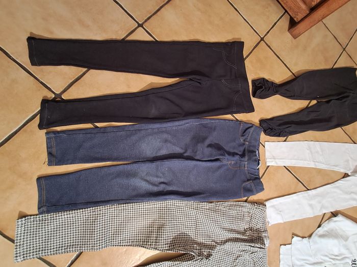 Lot de pantalons 7ans taille elastique fille - photo numéro 4