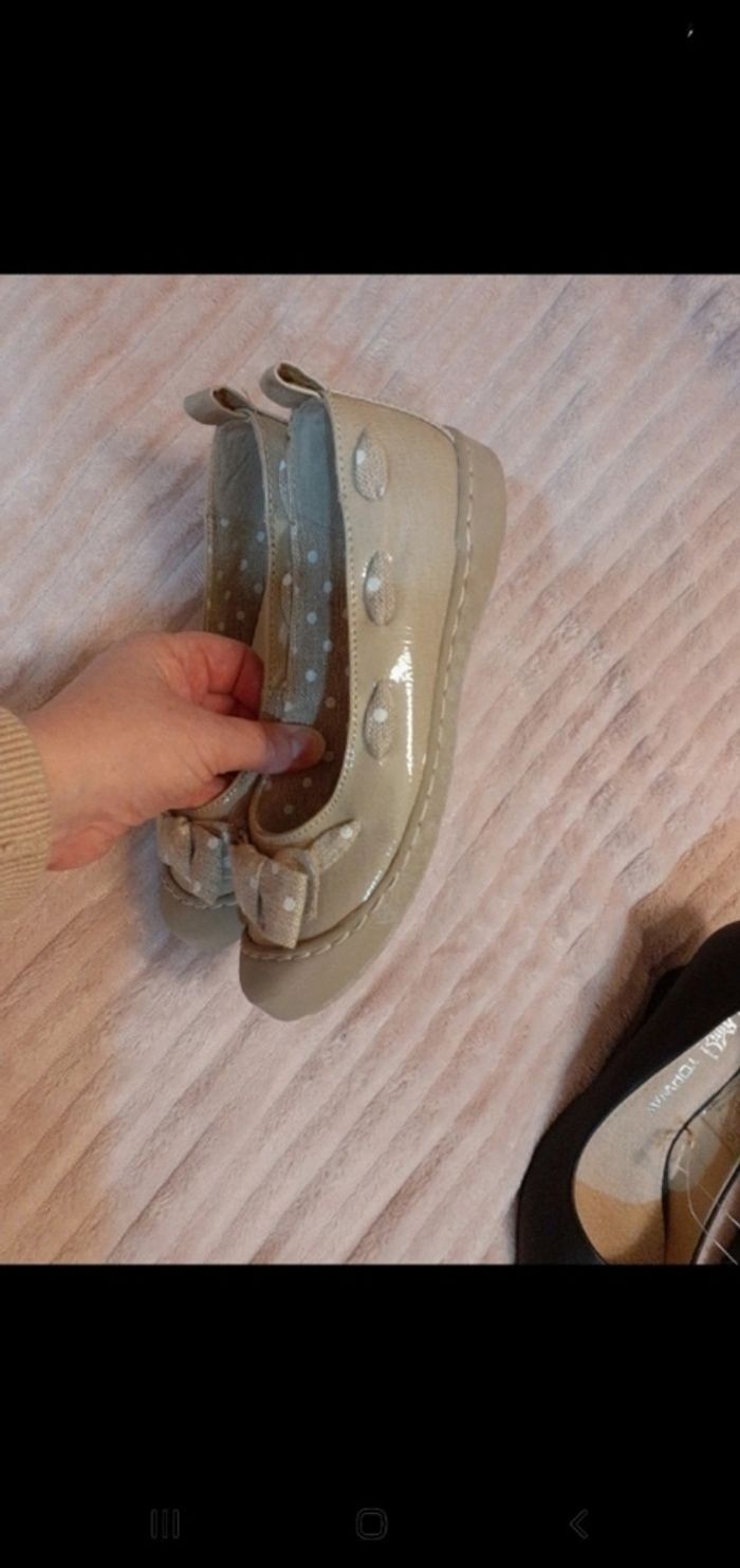 Jolies ballerines fille p 33 crème beige - photo numéro 7