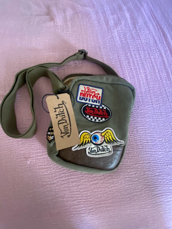 Sacoche Von Dutch Cuir et Coton - photo numéro 4