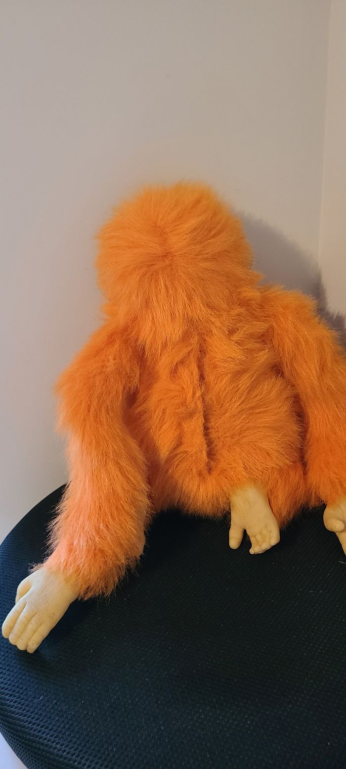 Jouet en peluche de singe orange parlant par Hosung 2003, jouet de chimpanzé doux et lumineux à four - photo numéro 5