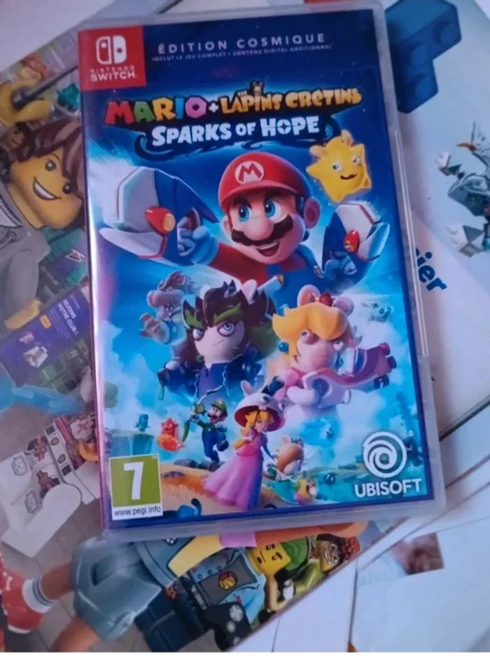 Jeu switch Mario + lapins crétins sparks of hope très bon état