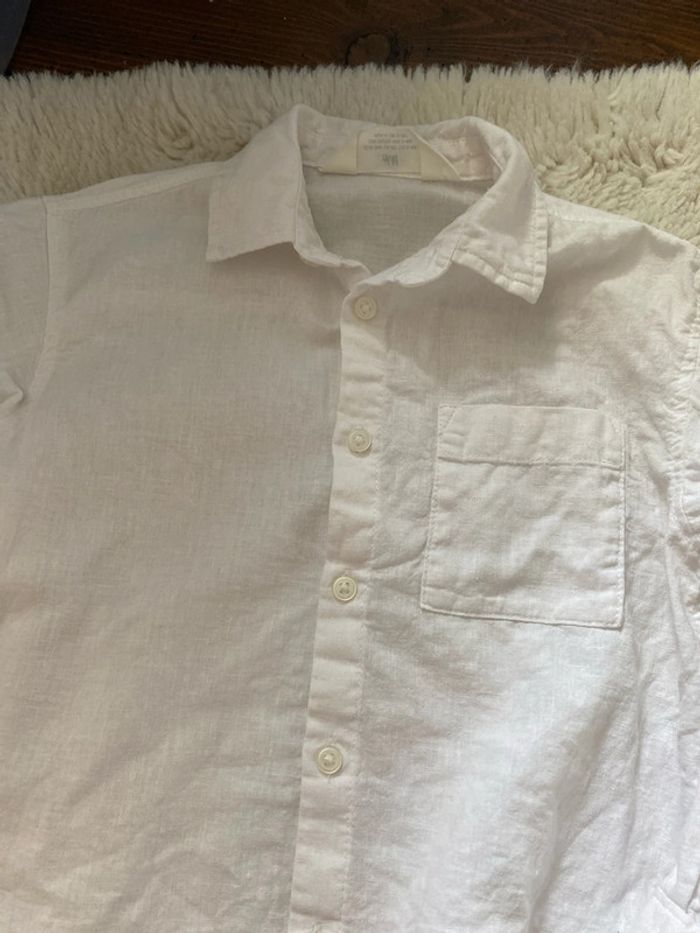 Chemise en lin blanche H&M - photo numéro 2