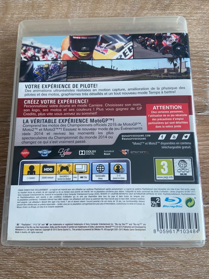 Moto gp 15 ps3 pal fr - photo numéro 4