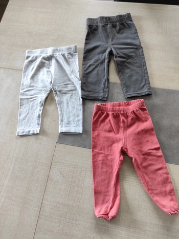 Lot leggings 12 mois