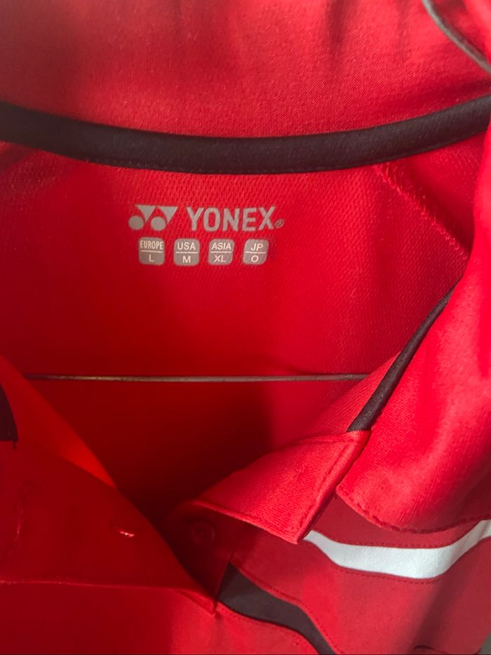 Polo rouge femme Yonex Taille L - photo numéro 2