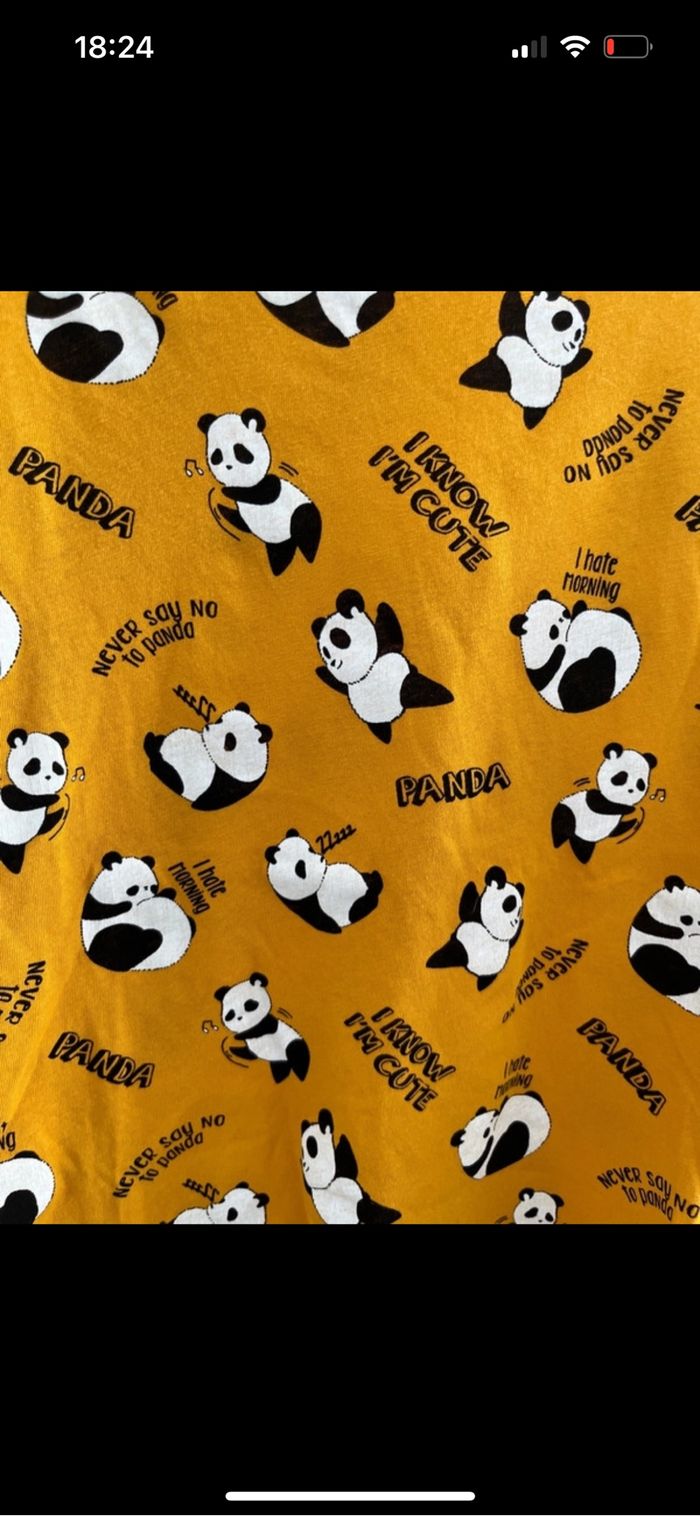 T-shirt imprimé panda - photo numéro 2