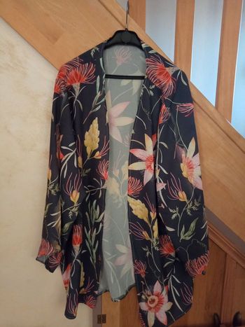 Ravissante Veste longue, légère, très colorée, Taille 5XL - Neuve