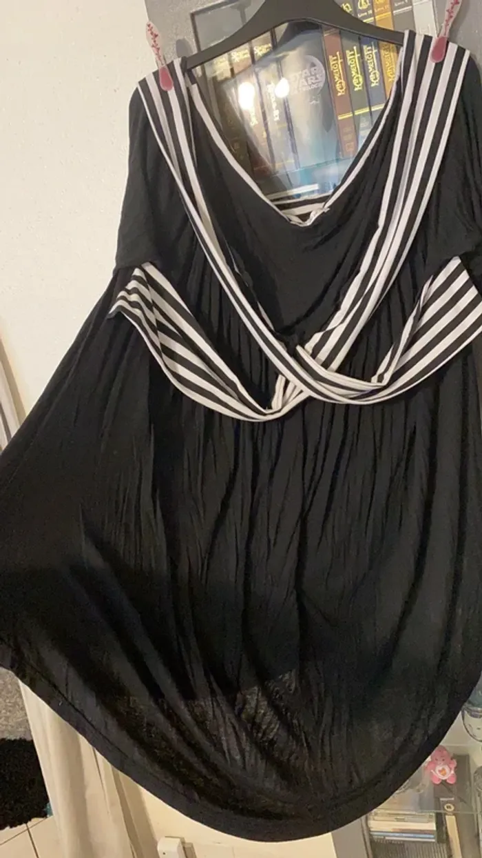 tunique noir blanche Rosegal taille 56 - photo numéro 2