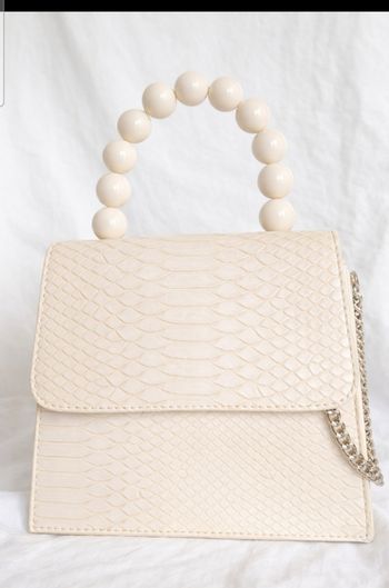 Très joli sac beige effet python Pimkie
