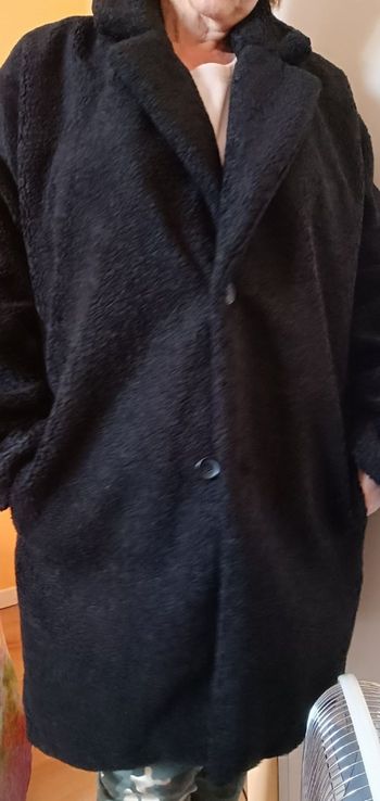 Manteau bouclette noir 