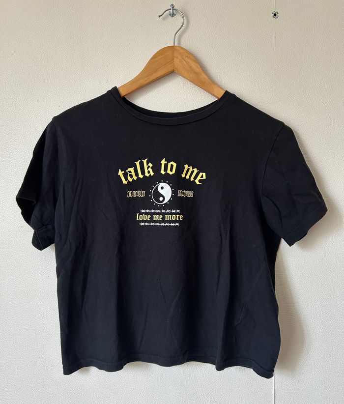 Tee-shirt ample imprimé ying yang - photo numéro 1