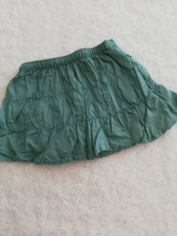 Jupe short verte fille obaibi 3 mois