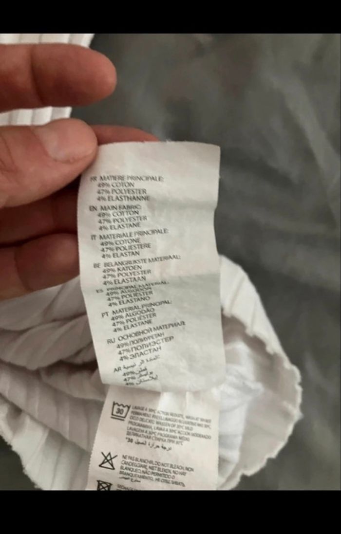 Débardeur crop top blanc - photo numéro 5