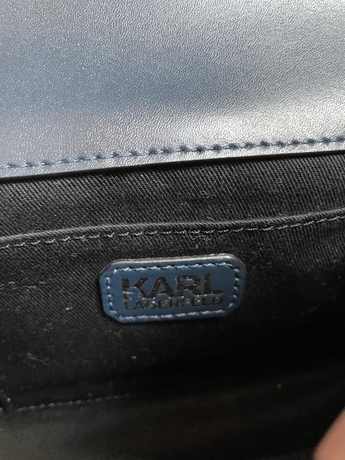 Sac bandoulière Karl Lagerfeld marine + dustbag - Authentique - photo numéro 6