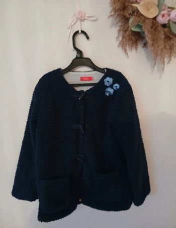 Veste chaude bleu marine – 8 ans (128 cm) – Tissaia