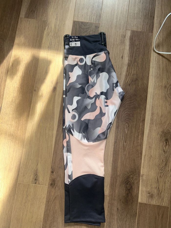 Corsaire legging synthétique respirant imprimé Décathlon