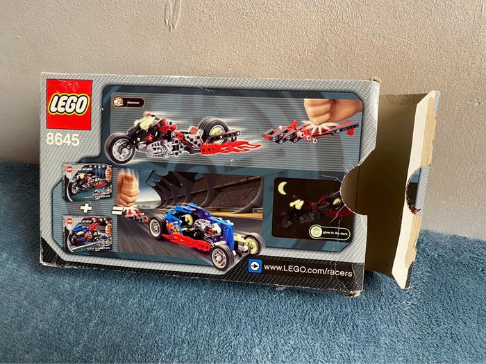 Lot de 2 lego 8645 racers power racers. Muscle slammer bike complète - photo numéro 11