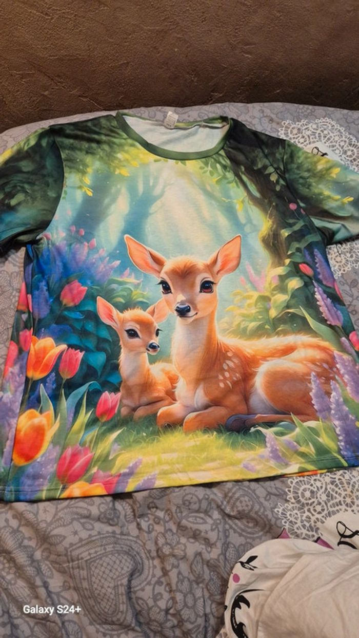 Tee-shirt femme bambi - photo numéro 2