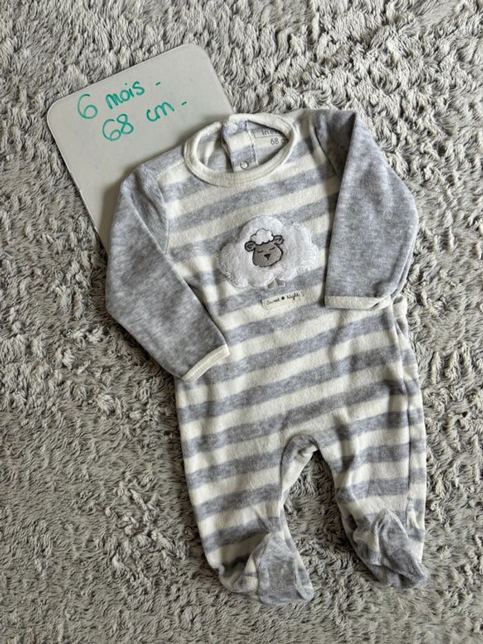 Pyjama velours In Extenso 6M