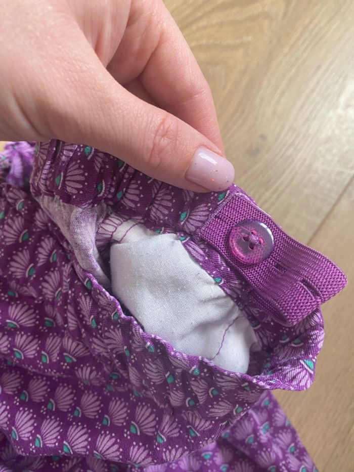 Pantalon souple et fluide violet Okaïdi - photo numéro 3