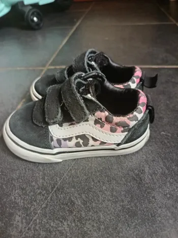 Vans scratchs noir et léopard multicolore 21