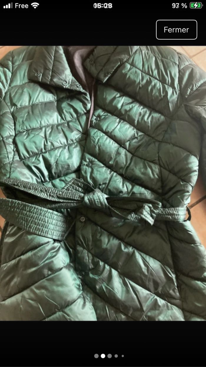 Veste matelassée verte - photo numéro 2