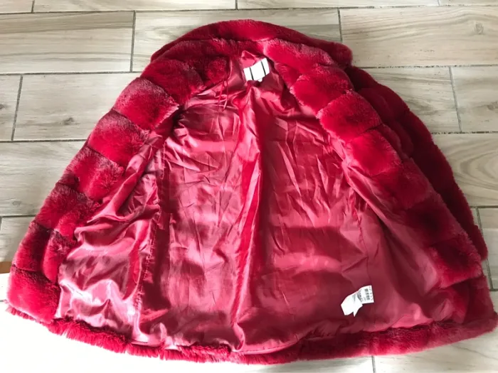 Manteau fourrure rouge Jennyfer S - photo numéro 4