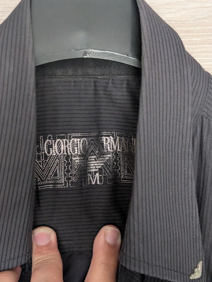 Chemise homme Giorgio Armani, taille M, stretch, en très bon état - photo numéro 2