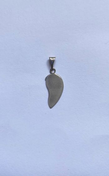 Moitié cœur argent