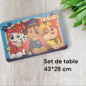 Set de table Pat patrouille paw patrol