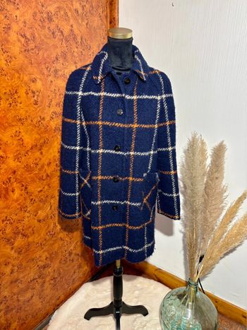 Manteau à carreaux femme Zara  - Taille L