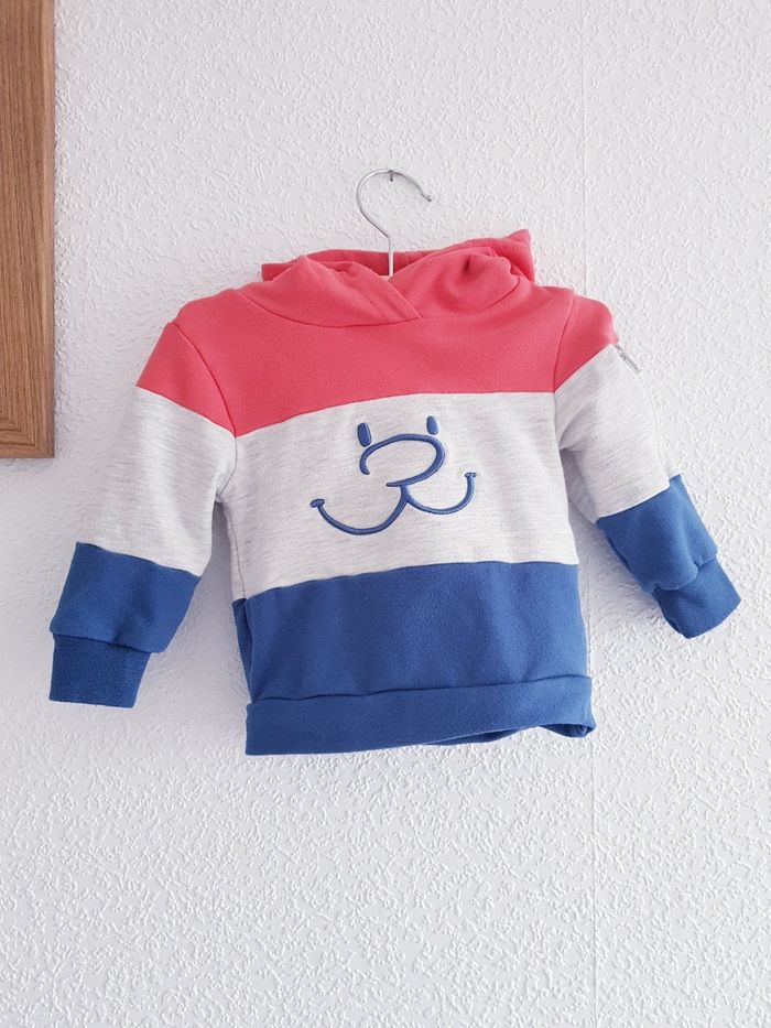Noukie's - Sweat à capuche en molleton tricolore